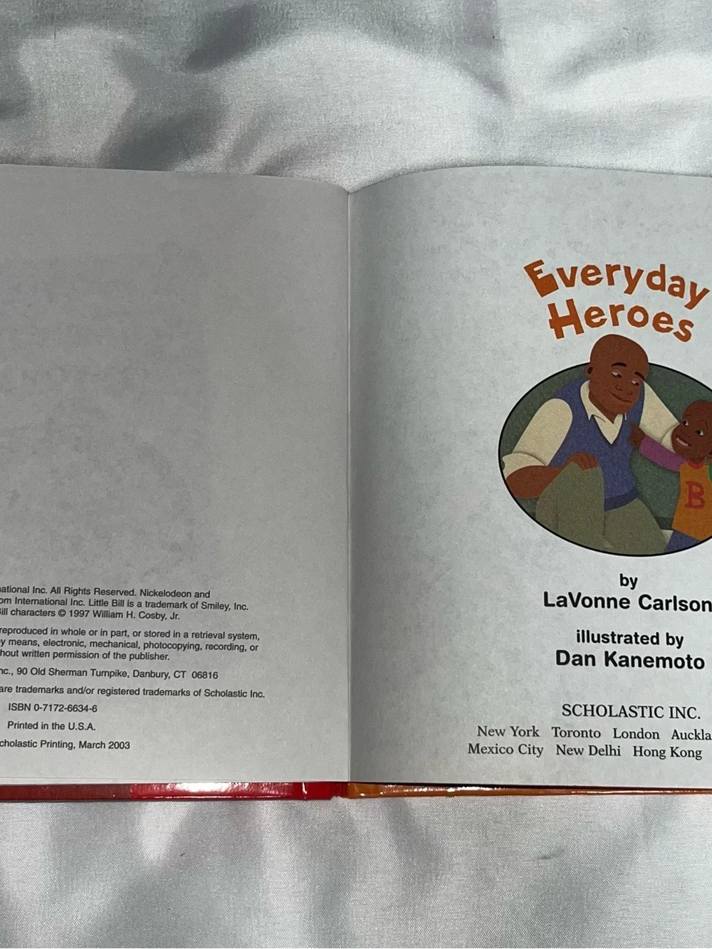 Vintage 2003 Little Bill Everyday Heroes Hardcover Scholastic Nick Jr Book